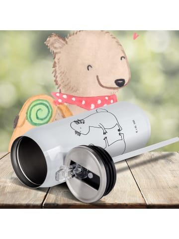 Mr. & Mrs. Panda Sport Trinkflasche Axolotl Liebe ohne Spruch in Weiß