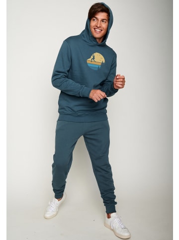 GreenBomb Hoodie Nature Cliffhanger in Blauer Stein