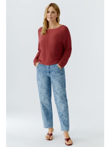 Oui Pullover in red pear