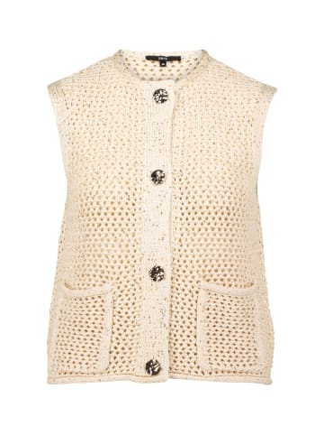 Zero  Strickweste mit Glitzer in CreamGold
