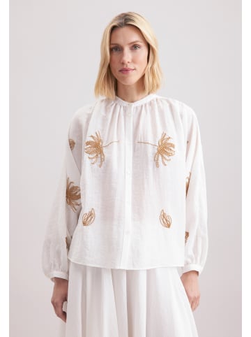 Seidensticker Stehkragenbluse Oversized in Ecru