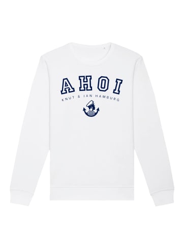 F4NT4STIC Unisex Sweatshirt Ahoi Knut & Jan Hamburg in weiß