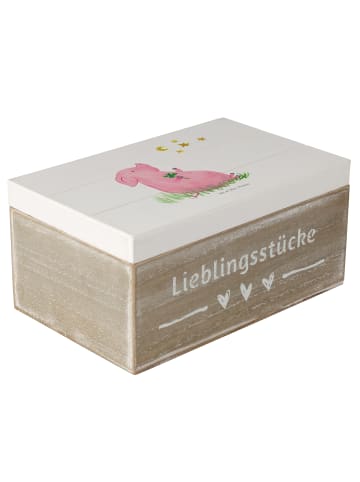 Mr. & Mrs. Panda Erinnerungsbox Schwein Glück ohne Spruch in Weiß