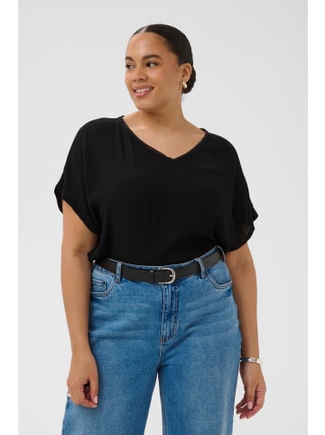 KAFFE curve Bluse ärmellos KCami Loose fit in Black Deep