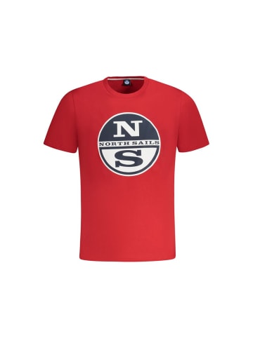 North Sails Rotes Baumwoll-T-Shirt
