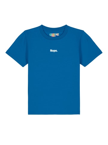 wat? Apparel T-Shirt Nope in Blau