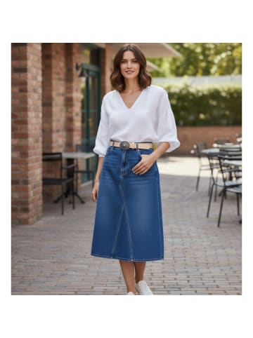 FRONHOFER Damen Ledergürtel in Marine