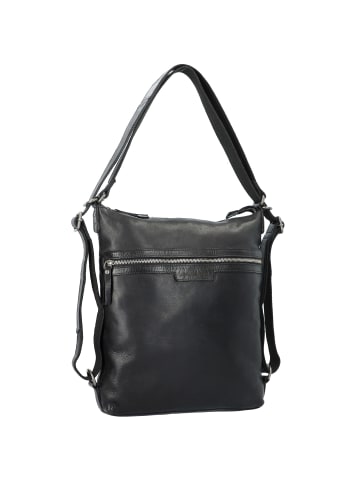Greenburry Schultertasche Leder 29,5 cm black