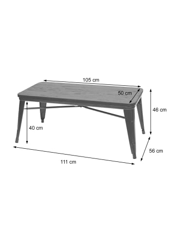 MCW Couchtisch H10 im Industriedesign, Standard