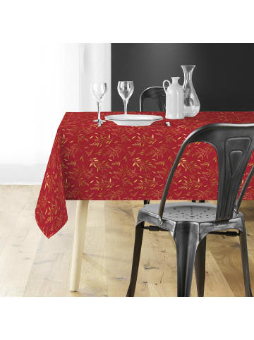 Douceur d’Intérieur Tischdecke mit goldenem Muster, NAELLE in Rot, (B) 240 x (L) 140 cm