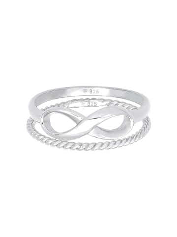 Elli Ring 925 Sterling Silber Infinity, Ring Set, Twisted in Silber