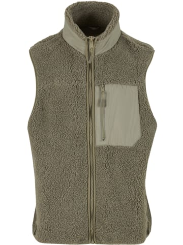Urban Classics Urban Classics Sherpa Vest in palegreen