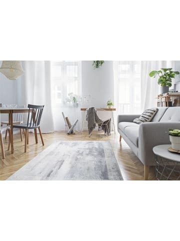 Flachgewebe Teppich Greta 1525 in Grau