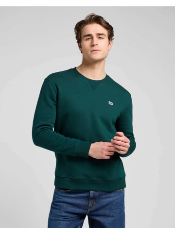 Lee Sweatshirt Patch Crew Sws in Jade Forest