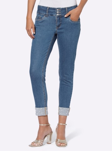 Heine Push-up-Jeans in blue-bleached