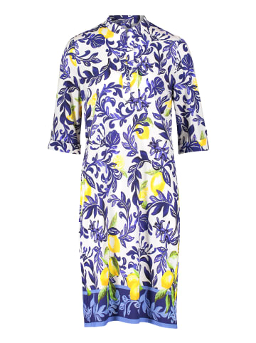Vera Mont Hemdblusenkleid mit Taschen in Nature/Blue