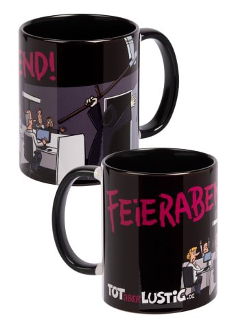 Michael Holtschulte Tot aber lustig Tasse Feierabend! Michael Holtschulte Keramik 320 ml in weiß