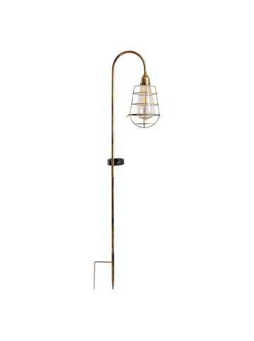 näve LED Solarleuchte "GITTI" in alt-messing - (L)16 cm x (B)10.5 cm x (H)76.5 cm