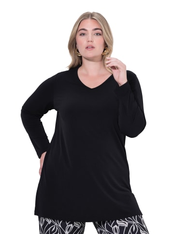 Ulla Popken Longshirt in schwarz