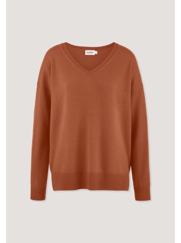 Hessnatur Strick Pullover in rotorange