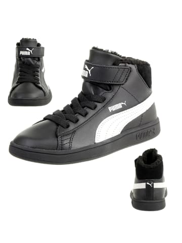 Puma Sneakers High Smash v2 Mid L Fur V PS in schwarz