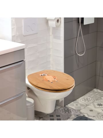 Mr. & Mrs. Panda Motiv WC Sitz Faultier Zufrieden ohne Spruch in Braun