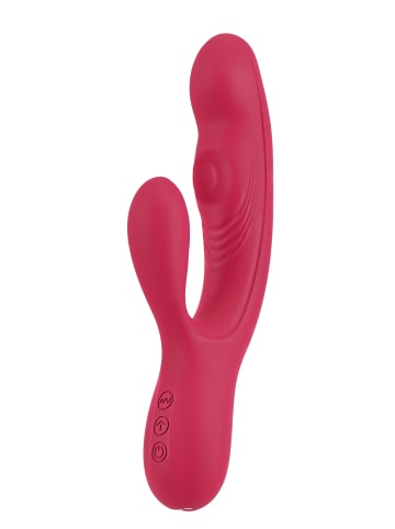 Sweet Smile Vibrator Thumping Rabbit in rot