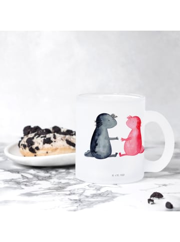 Mr. & Mrs. Panda Tasse Axolotl Liebe ohne Spruch in Transparent