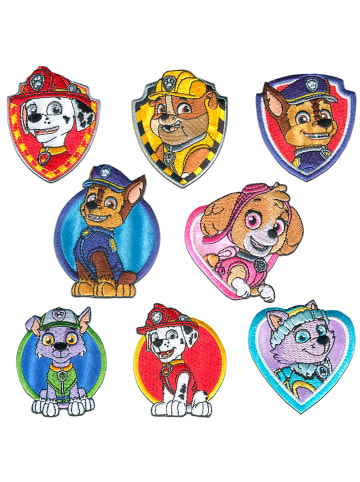 Disney Paw Patrol Paw Patrol © Set 8 Stück Chase Marshall SkyeApplikation Bügelbild inBunt