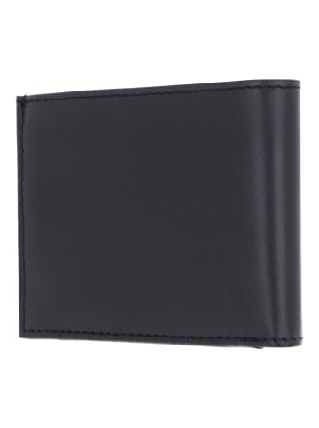 oxmox Leather Geldbörse RFID Schutz Leder 11 cm in schwarz-pure 2.0metal square