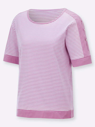 WITT WEIDEN Ringelshirt in orchidee-weiß-geringelt
