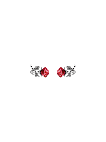Thomas Sabo Ohrstecker Roses Romance in silber, rot