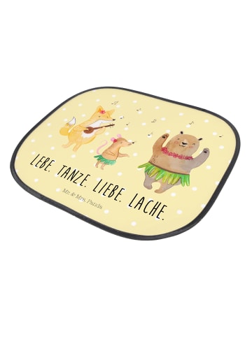 Mr. & Mrs. Panda sonnenschutz Waldtiere Aloha mit Spruch in Gelb Pastell