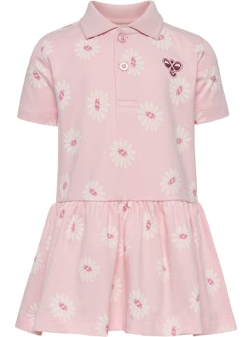 Hummel Kinder Sportshirt "Hmlmini Reg Flower Polo Dress S/S" in Rosa
