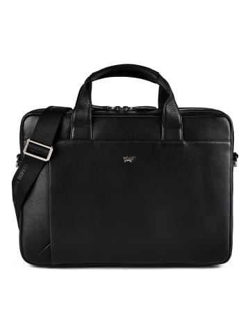 Braun Büffel Golf 3.0 Aktentasche Leder 37.5 cm Laptopfach schwarz