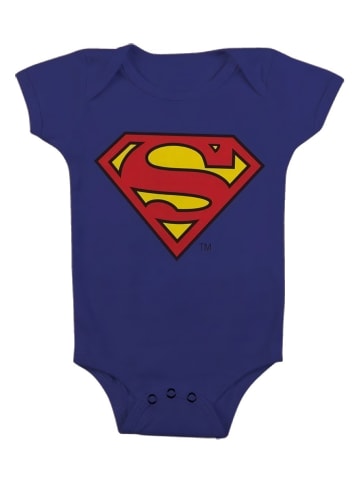Superman Kinder Kurzarmbody in Blau