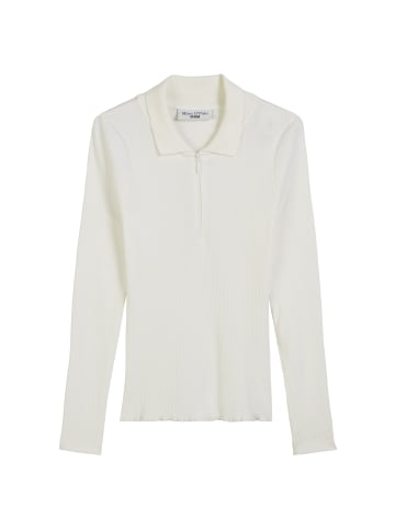 Marc O'Polo DENIM Geripptes Poloshirt slim in Silky White