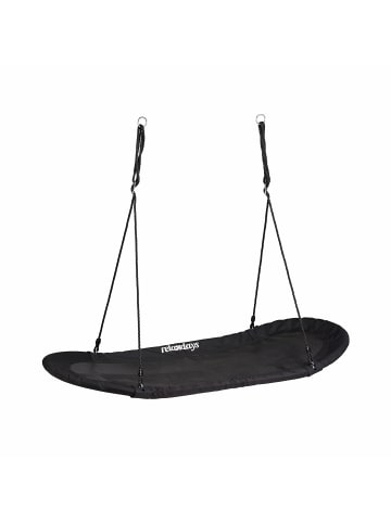 relaxdays Nestschaukel in Schwarz - (B)166 x (T)71 cm