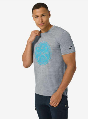 super.natural Merino T-Shirt SALT & ROCK in grau