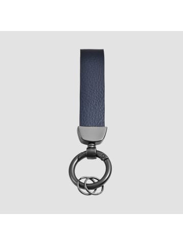 Adeliás Unisex Anhänger – Schlüsselanhänger aus Leder in blau