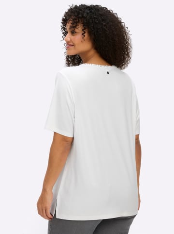 sheego Shirt in ecru-hellrosé