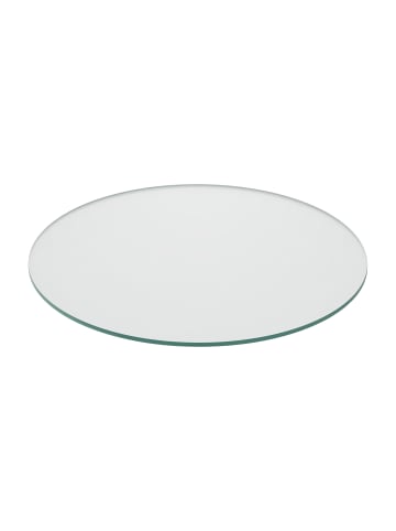 relaxdays Glasplatte in Transparent - 50 cm