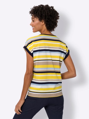 Sieh an! Ringelshirt in sonnengelb-marine-geringelt