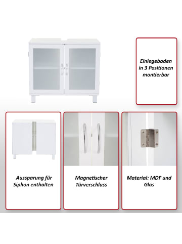 MCW Waschbeckenunterschrank B42 mit Staufach, Standard