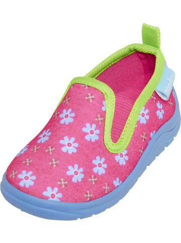 Playshoes Kinder Hausschuh "Hausschuh Blumen" in Rosa