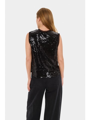 SAINT TROPEZ Ärmellose Bluse NucianaSZ Gerade Passform in Black