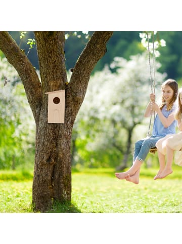 relaxdays Nistkasten in Natur - (B)15 x (H)25,5 x (T)16 cm