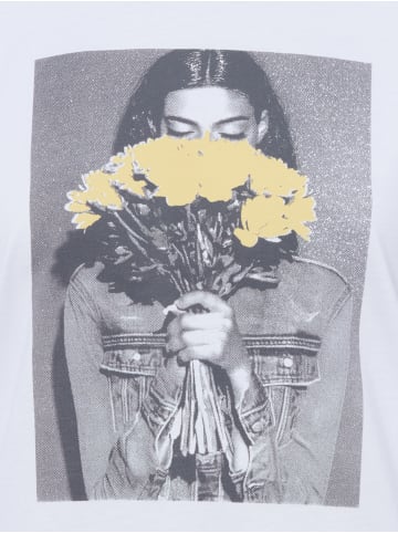 s.Oliver T-Shirt in weiß gelb