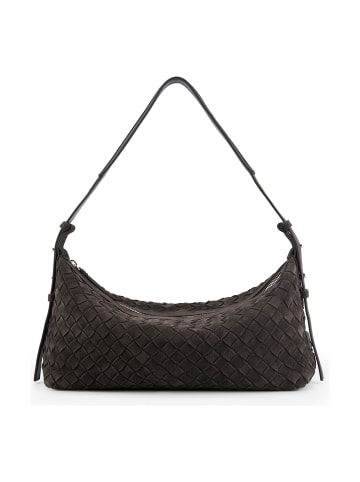 Les Visionnaires Marie Schultertasche Leder 38 cm dark brown