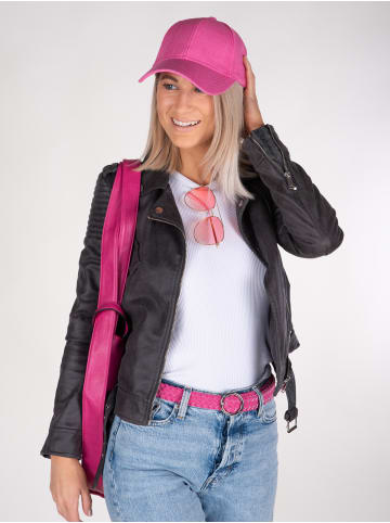 styleBREAKER Flechtgürtel in Orange-Silber